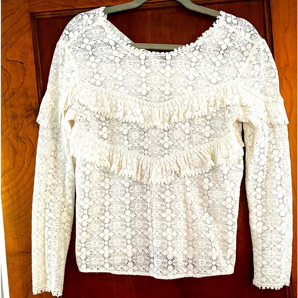 Sezane Lace Blouse